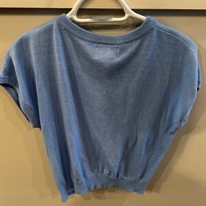 Heartloom Blue Crop T-Shirt Relaxed Fit